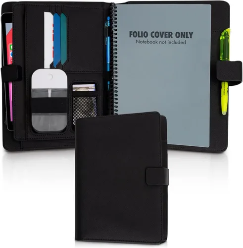 Cubierta de folio premium compatible con Rocketbook Everlast, Wave, Fusion, Panda, cuaderno inteligente reutilizable - Tamaño ejecutivo A5 Old