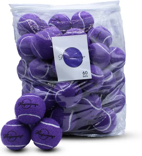 Miniatura 20 de Magicorange Pelotas de tenis, paquete de 60 pelotas de tenis de entrenamiento avanzado, pelotas de práctica, pelotas de juego para perros y Verde