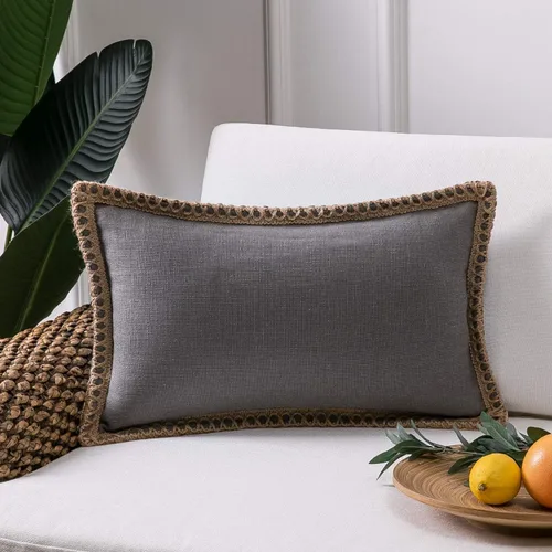 Miniatura 70 de Phantoscope Farmhouse - Fundas de almohada decorativas para exteriores, Poliéster & Mezcla de poliéster, Beige, 18" x 18