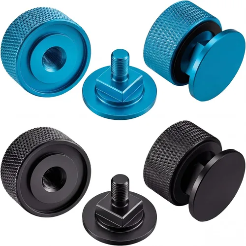 Patelai 2 Pairs Welding Hood Pipeliner Helmet Fasteners, Aluminum Headgear Replacement Parts Accessories for Screws Flip Sugar Scoop Welding Hood