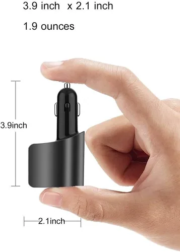 Miniatura 7 de LIHAN Cargador de coche con 3 USB, salida QC3.0, adaptador para encendedor de cigarrillos, enchufe de salida de 12 V/24 V, medidor de voltaje
