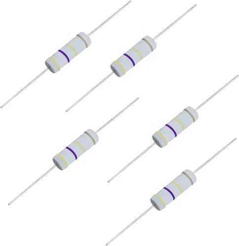 Miniatura 28 de Resistencia de película de óxido metálico de 1K Ohm, ± 5% de tolerancia de alta precisión de 5 vatios para circuito electrónico, resistencia