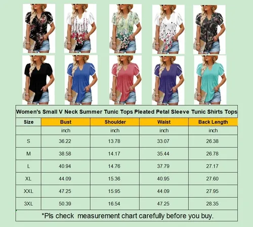 Miniatura 6 de BETTE BOUTIK Camisetas de verano para mujer, plisadas, sin mangas, túnica de manga corta