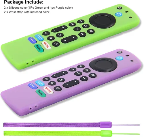 Miniatura 7 de Pinowu Funda de silicona para control remoto (2 unidades) para Fire TV Stick 4K Max/Insignia/Pioneer/Omni Series Fire TV Alexa Voice Remote mejorado
