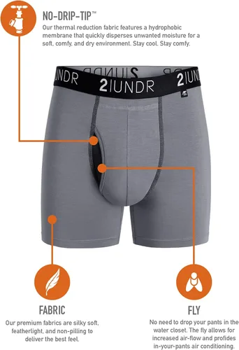 Miniatura 5 de 2UNDR Calzoncillos tipo bóxer Swing Shift de 6 pulgadas para hombre Estampados