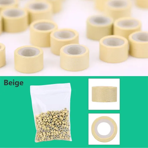 Miniatura 6 de Orgrimmar Kit de herramientas de extensión de cabello, alicates para quitar, gancho de tracción, 500 piezas de anillos de micro silicona, kit