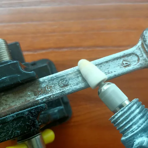 Miniatura 3 de Brocas de pulido de fieltro de lana de 0.472 in, puntas de pulido de fieltro para herramienta rotativa Dremel, vástago de 1/8 pulgadas