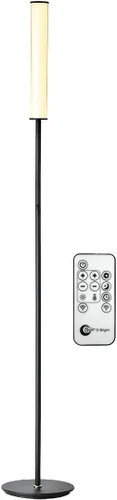 Miniatura 9 de O'Bright Lámpara de pie cilíndrica LED con control remoto, atenuación de rango completo, temperatura de color ajustable 3000K-6000K, lámparas de pie
