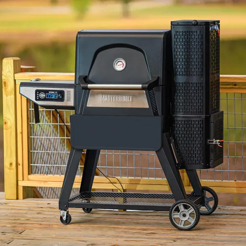Miniatura 6 de Masterbuilt Gravity Series 560 - Parrilla de carbón digital y ahumador con recubrimiento en polvo de acero para fuente de fuente para soportar hasta