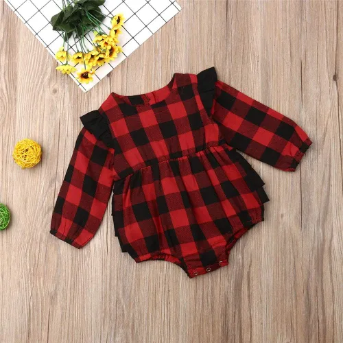 Miniatura 5 de TiendaDeLage Enterizo básico de manga corta con volantes para bebé recién nacida, ropa de verano
