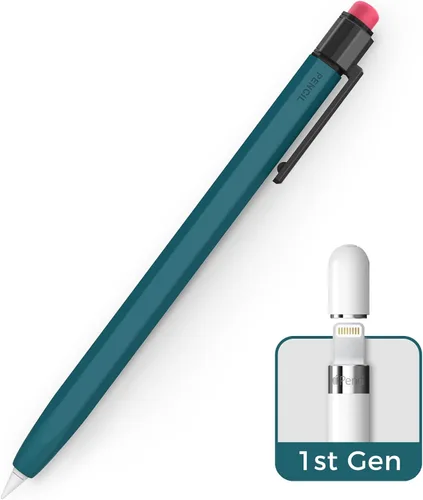 Miniatura 12 de TRONWIN Funda para Apple Pencil de 1ª generación, funda de silicona con agarre perfecto, diseño clásico con clip resistente compatible con Apple