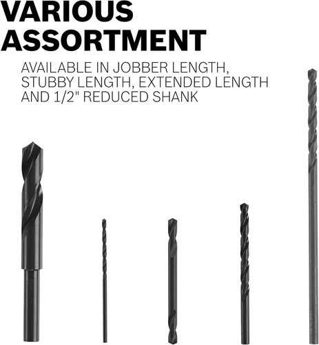Miniatura 4 de BOSCH BL2140 - Broca fraccionaria de óxido negro Jobber de 13/64 pulgadas, 3-5/8 pulgadas (paquete de 2)
