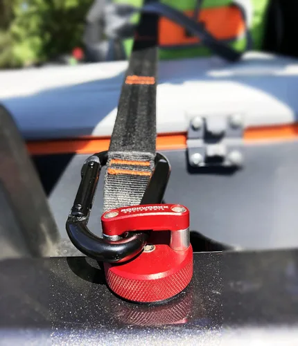 Miniatura 5 de ROCKWORKX Billet Tornillo de pulgar de aluminio duro de extracción rápida, anillo en D integrado, compatible con Jeep Wrangler JK 2007-20018, JL
