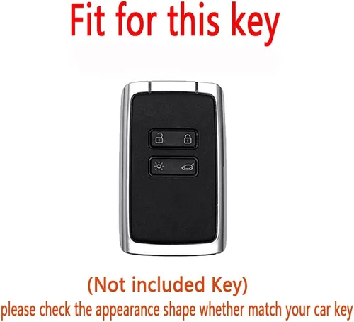 Miniatura 2 de Funda para llave compatible con Renault Kadjar Koleos Clio Scenic Megane Duster Sandero Twingo - Carcasa para llaves de coche, cadenas