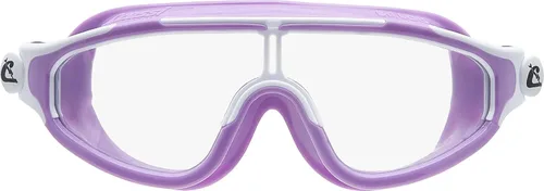 Cressi Máscara de natación Wide View para niños de 2, 3, 4, 5, 6, 7 años - Baloo Made in Italy Lila/Blanco