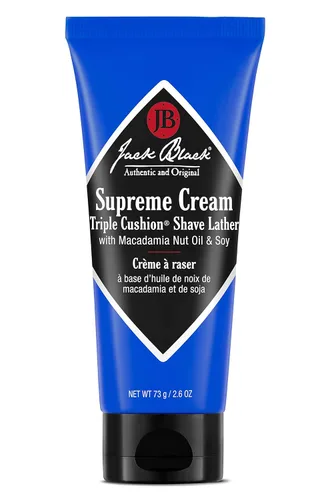 Jack Black Supreme Cream Triple Cushion - Crema de afeitar para hombre, crema de afeitar para hombres, crema de afeitar para hombres, crema de
