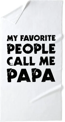 CafePress My Favorite People Call Me Papa - Toalla de algodón absorbente de 30 x 60 pulgadas, suave para playa y piscina