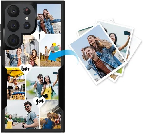 Miniatura 58 de Funda protectora personalizada para Samsung Galaxy S22 Ultra 5G (versión 2022), funda protectora de doble capa resistente con múltiples fotos, a