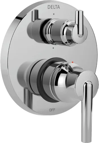 Miniatura 6 de DELTA FAUCET T24959-BL Contemporary Monitor Serie 14 Válvula de ducha integrada de 6 ajustes con desviador, negro mate