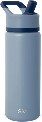 Miniatura 81 de Simple Modern botella de agua reutilizable con tapa con pajilla, de acero inoxidable con aislamiento al vacío, para gimnasio, viajes y deportes