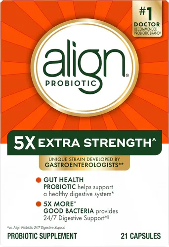 Miniatura 8 de Align Probióticos extra fuerza, probióticos para mujeres y hombres, marca #1 recomendada por médicos, 5 veces más bacterias buenas para ayudar a