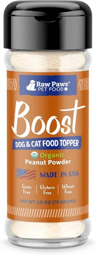 Miniatura 8 de Raw Paws Boost Pet Food Topper orgánico en polvo de calabaza, 3 onzas, fabricado en Estados Unidos, adorno de comida para perros sin granos, polvo