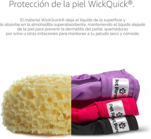 Miniatura 3 de Pet Parents - Pañales lavables para perros (3 unidades), pañales duraderos y de alta calidad, para hembras (grande, Princess)