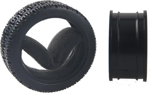 Miniatura 3 de Llantas hexagonales RC de 0.472 in y neumáticos de goma compatibles con HSP Tamiya HPI Kyosho 1/10 On-Road Touring Car WLtoys 1/14 144001 Traxxas