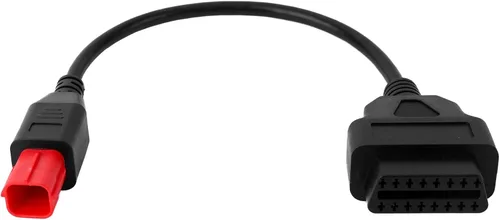 Cable adaptador OBD2 de 6 pines, adaptador de motocicleta OBD2 a herramienta de escáner de diagnóstico de 16 pines para Euro5 Euro6 Can Bus y K-Line
