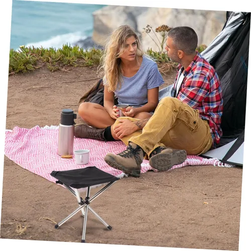 Miniatura 7 de WOONEKY Taburete plegable multifuncional al aire libre silla para camping, pesca, jardín, viajes y picnic