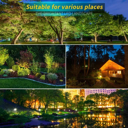 Miniatura 6 de Luces LED de paisaje, 5 W 120 V CA para caminos al aire libre, jardín patio, luz de inundación impermeable IP65, foco al aire libre con estaca