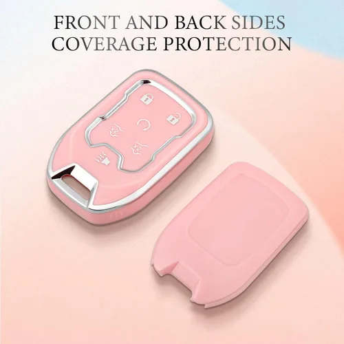 Miniatura 6 de OFFCURVE Funda para llavero con llavero para GMC Yukon/Yukon XL Terrain Funda de llavero de TPU suave para Chevy Chevrolet Suburban Tahoe accesorios