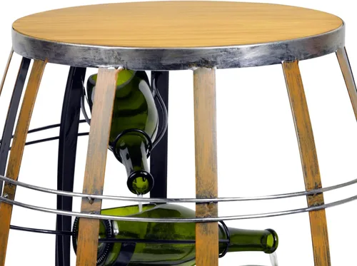Miniatura 12 de Alpine Corporation IPS246 - Fuente rústica de 31 pulgadas con niveles de barril de vino con luces LED, función de agua en cascada