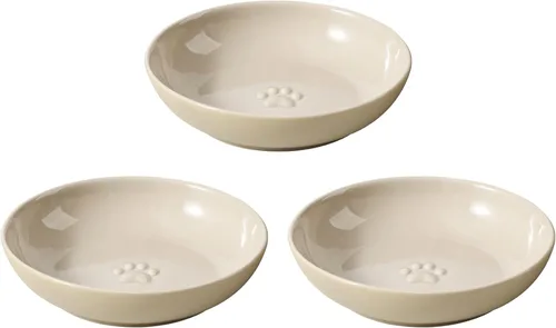 Miniatura 10 de Havniva Platos elevados de cerámica para gatos, cuenco para alimentos y agua con 2 estilos de soporte, juego de cuencos elevados ajustables para 2