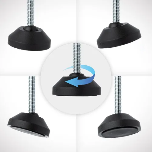 Miniatura 3 de POWERTEC Abrazadera de palanca grande de 6 pulgadas, paquete de 2 con tuercas y arandelas, pie de abrazadera de gran tamaño compatible
