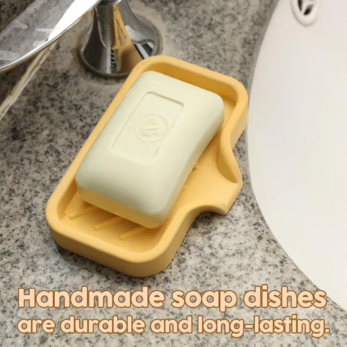 Miniatura 7 de Molde de silicona para jabonera de hormigón con drenaje, soporte de jabón de cemento para ducha/baño, herramientas de fabricación de bandejas