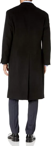Miniatura 2 de Prontomoda Abrigo de lana y cachemira de lujo para hombre, color negro