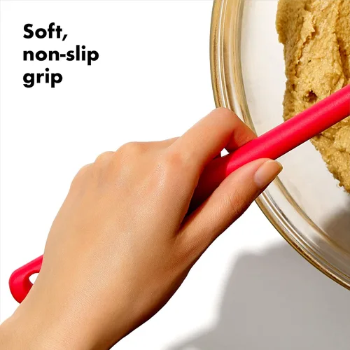 Miniatura 3 de OXO Good Grips - Juego de 2 espátulas de silicona, talla única, rojo/seltzer