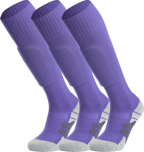 Miniatura 31 de APTESOL - Calcetas de fútbol hasta la rodilla (paquetes de 1/3/5) Calcetas acojinadas para niños, jóvenes, adultos, para equipos deportivos OTC