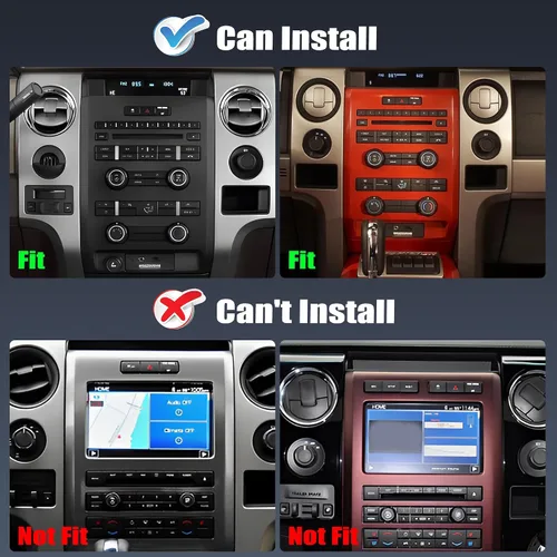 Miniatura 3 de Radio estéreo de coche 4+64G para Ford F150 F-150 2009 2010 2011 2012 2013 2014, 9.7 pulgadas pantalla táctil Android 14 Radio de coche estéreo