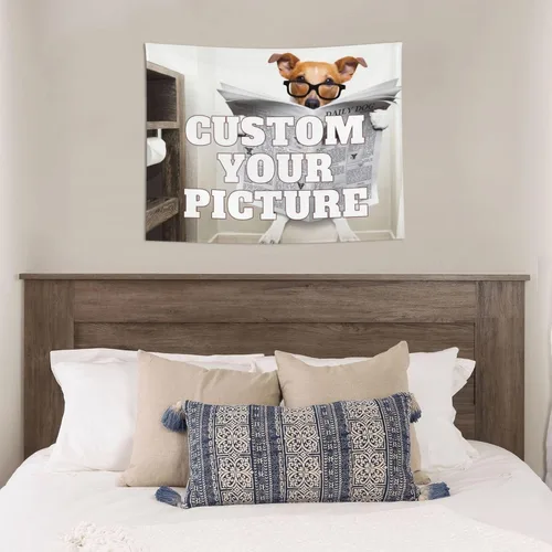 Miniatura 5 de AIUSAAMZ Tapiz personalizado para cargar imágenes personalizables, telón de fondo personalizado, crea tu propio tapiz para colgar en la pared