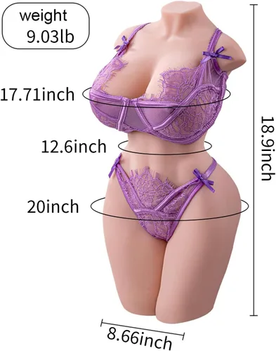 Miniatura 4 de Muñeca sexual de tamaño completo de 9 libras, muñeca sexual de tamaño real, masturbador masculino, muñeca sexual con pechos grandes, culo de coño