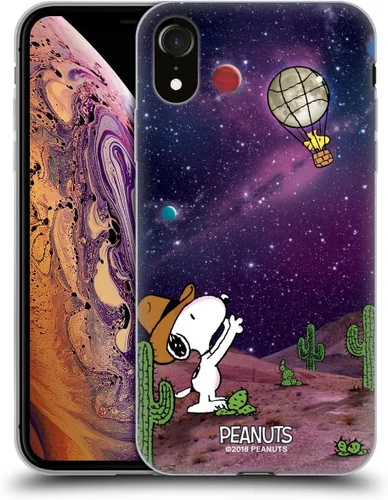 Miniatura 95 de Head Case Designs Funda de gel con licencia oficial de Peanuts Nebula Cactus Needles Snoopy Space Cowboy [protección de grado militar] compatible