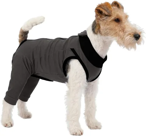 Traje de recuperación para perros para piernas traseras, pantalones para perros para evitar lamer, manga para perros, piernas traseras y abdomen,
