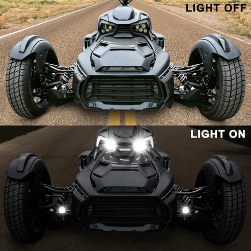 Miniatura 3 de SAUTVS Luces LED auxiliares de conducción para Can Am Ryker, luces antiniebla auxiliares con soportes de montaje para Can-Am Ryker 600 900 Sport &