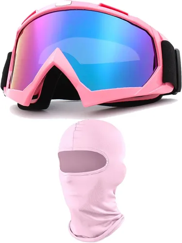 Miniatura 15 de Gafas de motocicleta con máscara facial, resistentes al viento, gafas de esquí de carreras de motocross, gafas protectoras de seguridad