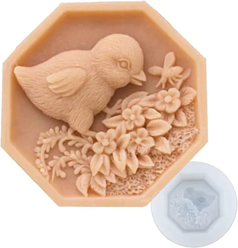 Miniatura 21 de Moldes de jabón de silicona para hacer jabón, moldes para manualidades, moldes de resina, flores 3D (14167)