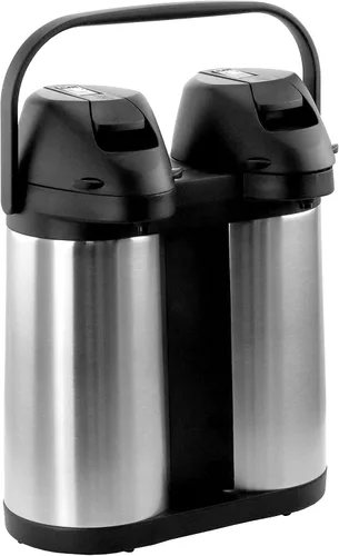 Miniatura 2 de MegaChef Airpot doble, 1.9 cuartos de galón, plata
