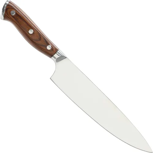 Miniatura 2 de Cuchillo de chef profesional de acero inoxidable – Cuchillo japonés de cocina ultra afilado grabado personalizado – 8 pulgadas con toque
