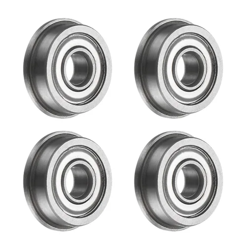 Miniatura 32 de uxcell Rodamiento de bolitas con bridas F683ZZ, 20pcs 0.118x0.276x0.118 in Acero cromado doble blindado ABEC1 cojinetes de brida